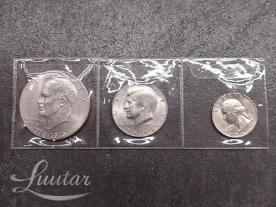 Mündid "USA 1$, 1/2$, 1/4$" 1976a