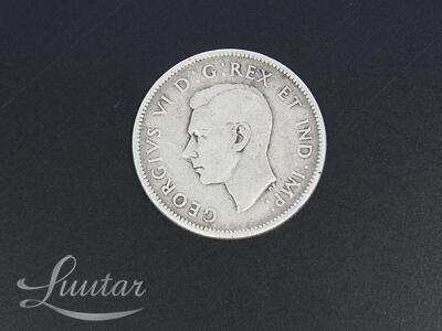 Hõbemünt 800* 25 Cents Canada 1945