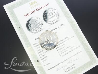 Hõbemünt 999* 1926. aasta 10-margase mündi koopia
