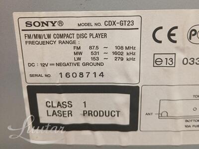 Autoraadio Sony CDX-GT23