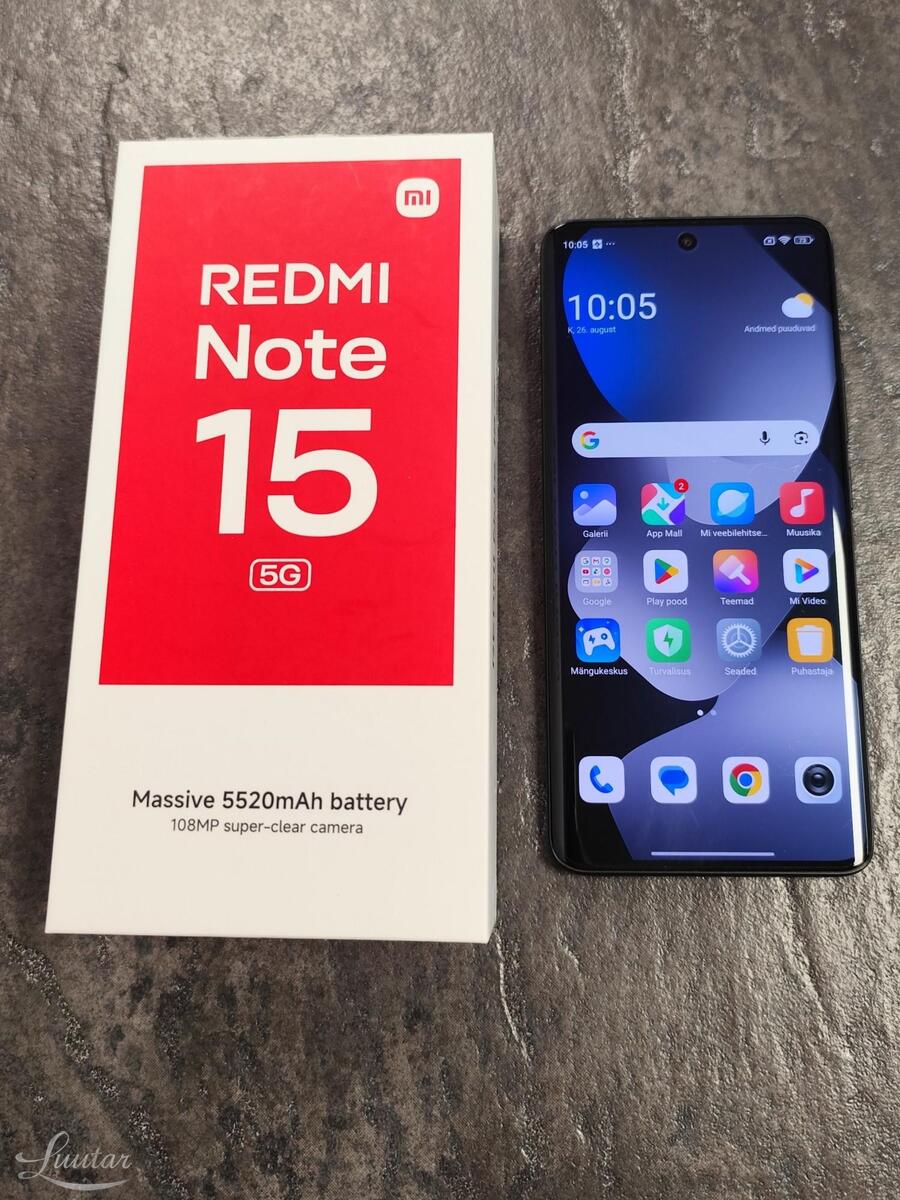 Mobiiltelefon Xiaomi Redmi Note 15 5G 128GB