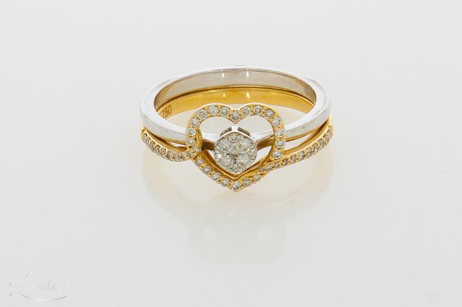 Kuldsõrmus 750* Briljandid 0.3ct