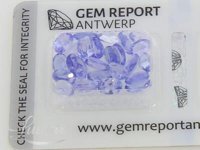 Looduslikud tansaniidid 9,83ct 25tk