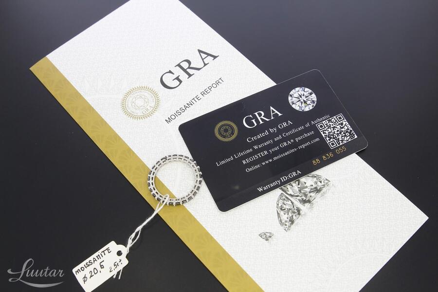 Hõbesõrmus 925* UUS!  Moissaniidid 2.5 ct 