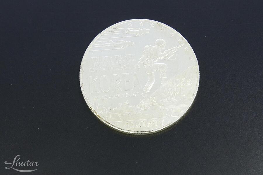 Hõbemünt 900* 1 Dollar Korea 1991