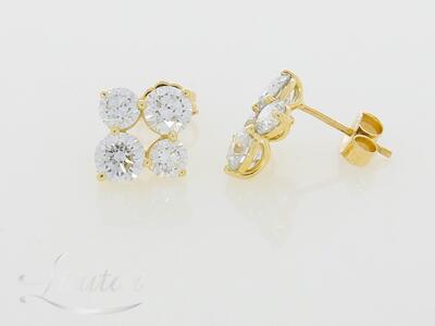 Kuldkõrvarõngad 585* UUED! Briljandid 2.67ct