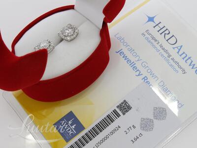 Kuldkõrvarõngad 585* UUED! Briljandid 3.64ct