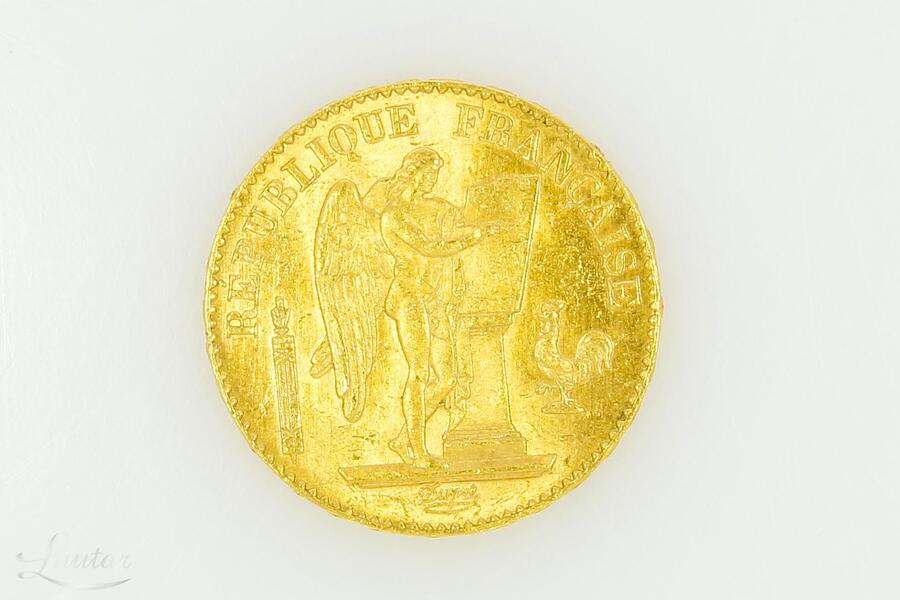 Kuldmünt 900* 20 Francs 1896a.