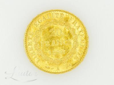 Kuldmünt 900* 20 Francs 1896a.