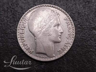 Hõbemünt 680* 10 franki, 1929.