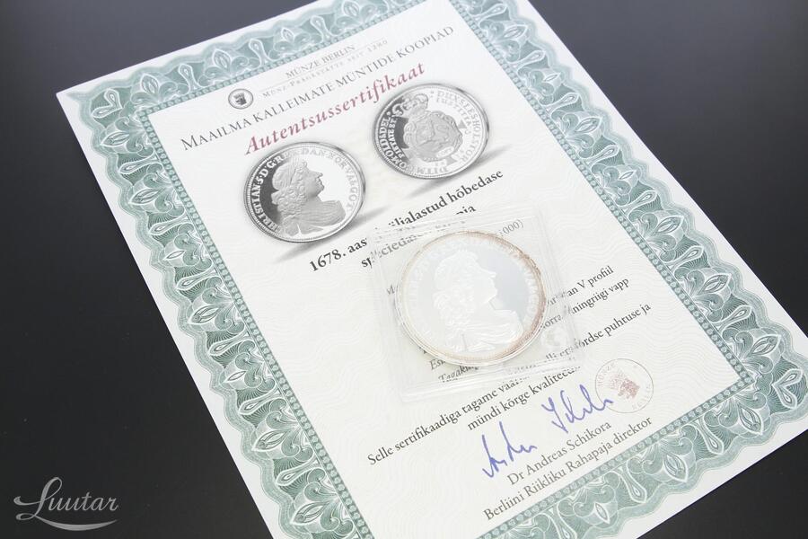 Hõbemünt 999* Kuningas Christian V 1670-1699