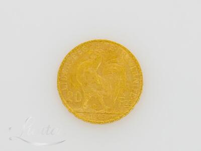 Kuldmünt 900* 20 Franki Marianne ja kukk 1903