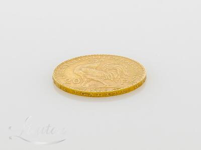 Kuldmünt 900*  20 Francs 1908