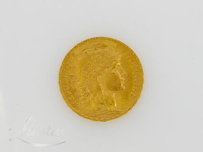 Kuldmünt 900*  20 Francs 1908