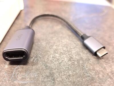 USB-C 3.2 pistik - HDMI pesa üleminek Cudy UH401