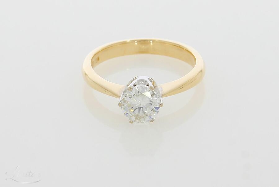 Kuldsõrmus 585* Looduslik briljant 1,07ct