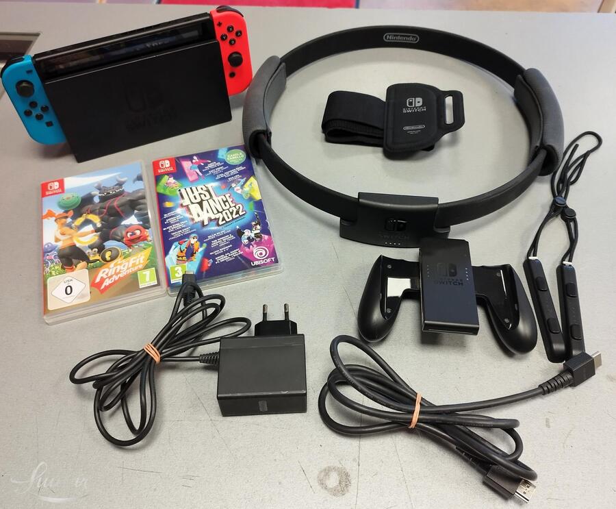 Mängukonsool Nintendo Switch hac-001 (-01)+ treeningrõngas