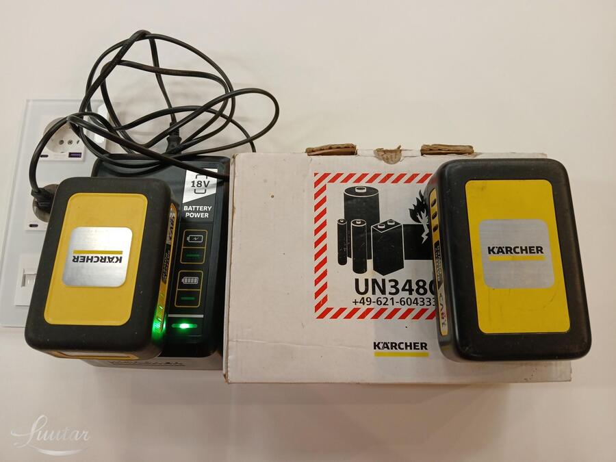 Aku ja laadija komplekt Kärcher 18V 5AH, 5000 mAh