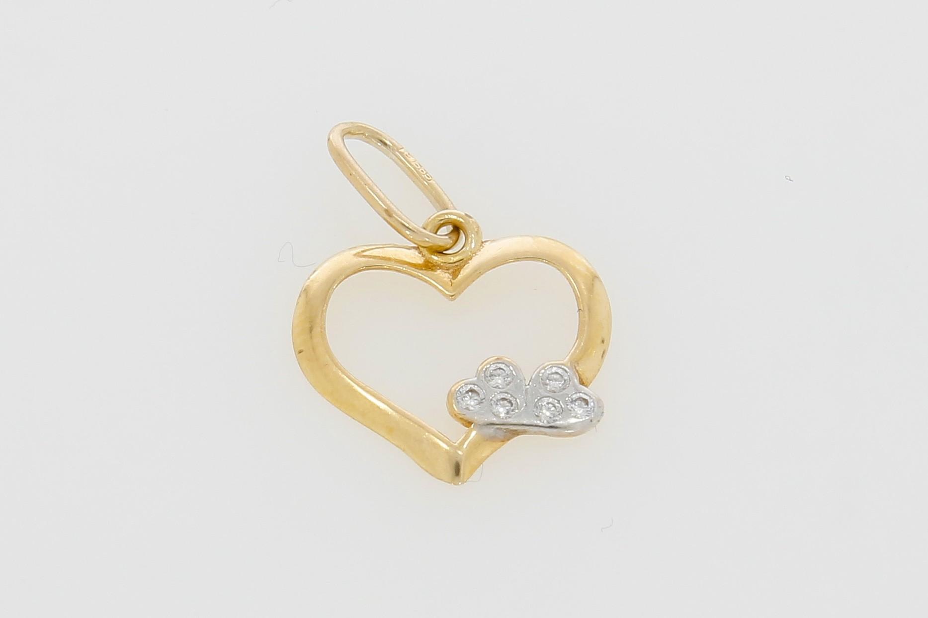 Tootefoto - Kuld kulon 585* Süda