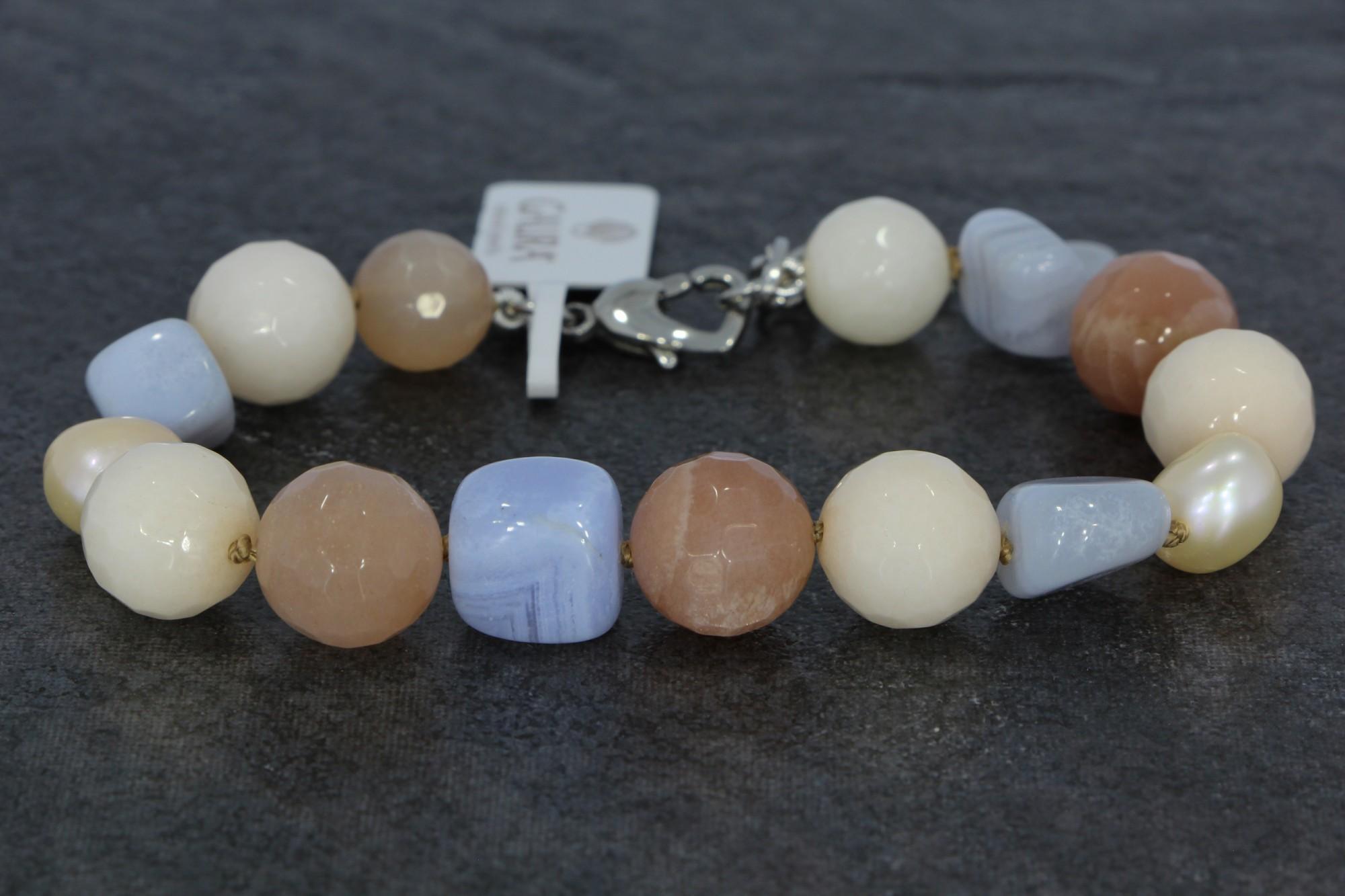 Tootefoto - Käevõru Agatid & Kuu kivid & Pärlid GAURA