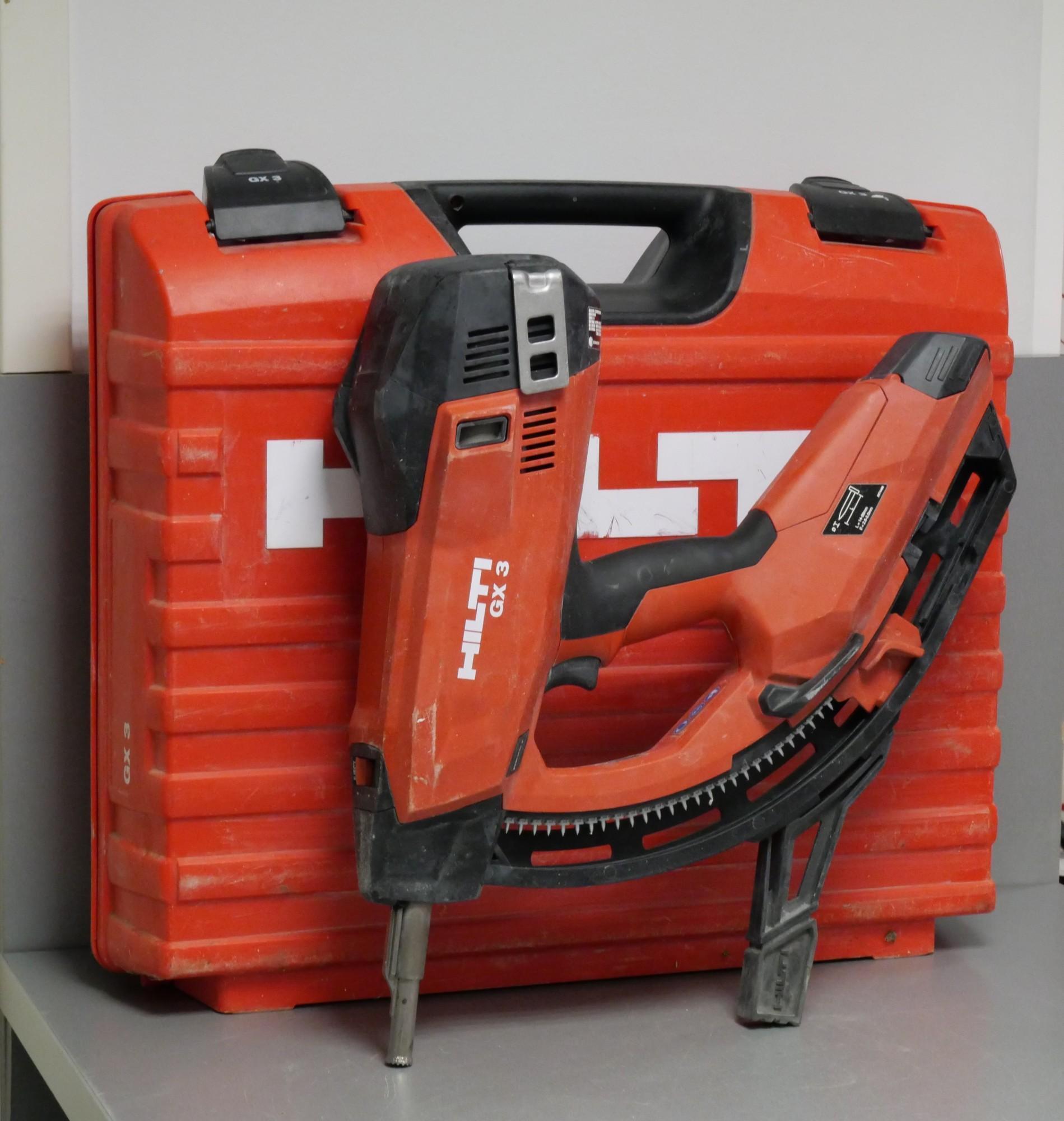 Tootefoto - Gaasiga naelapüss Hilti GX 3