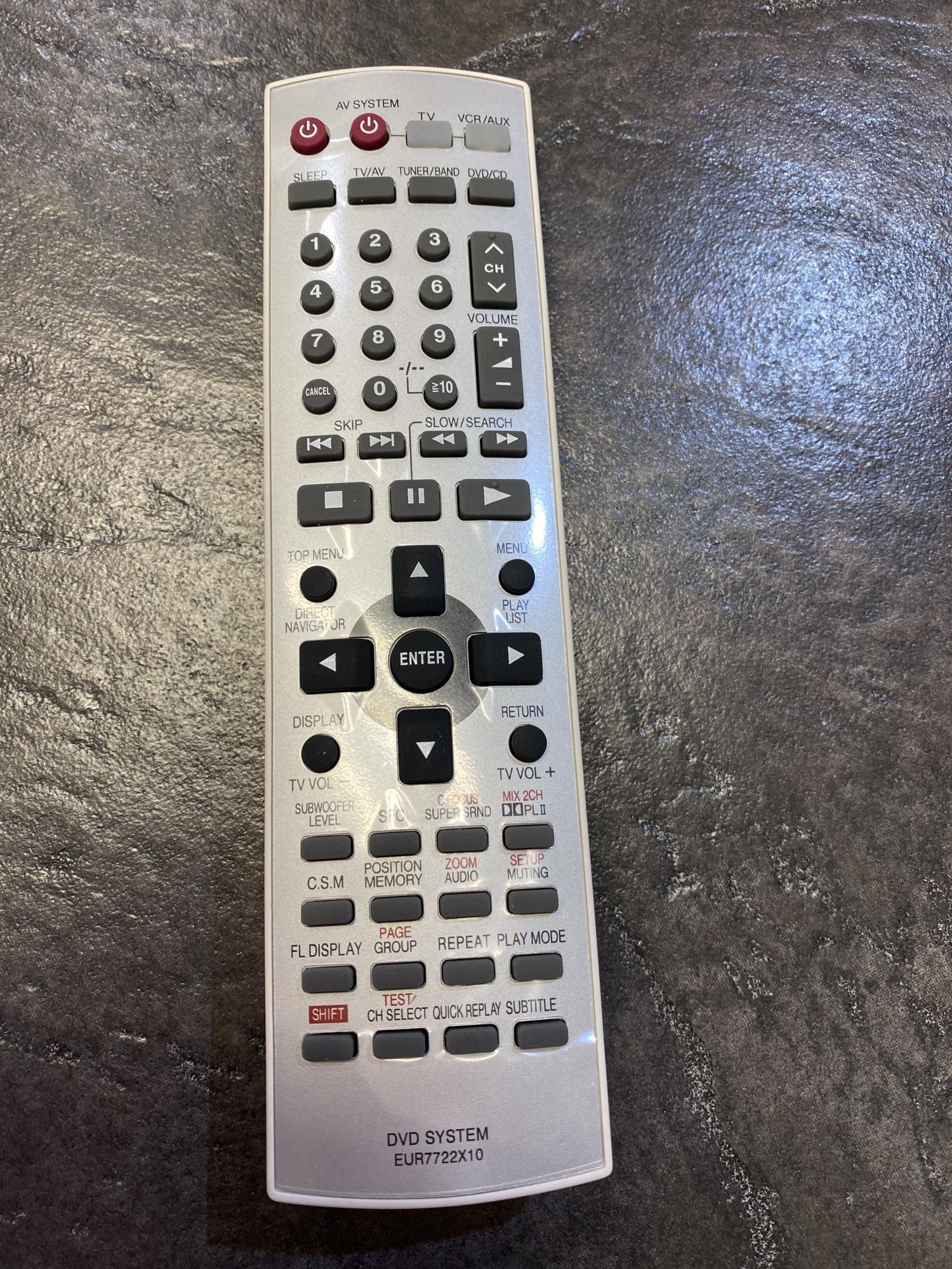 Tootefoto - Pult Panasonic DVD System EUR7722X10