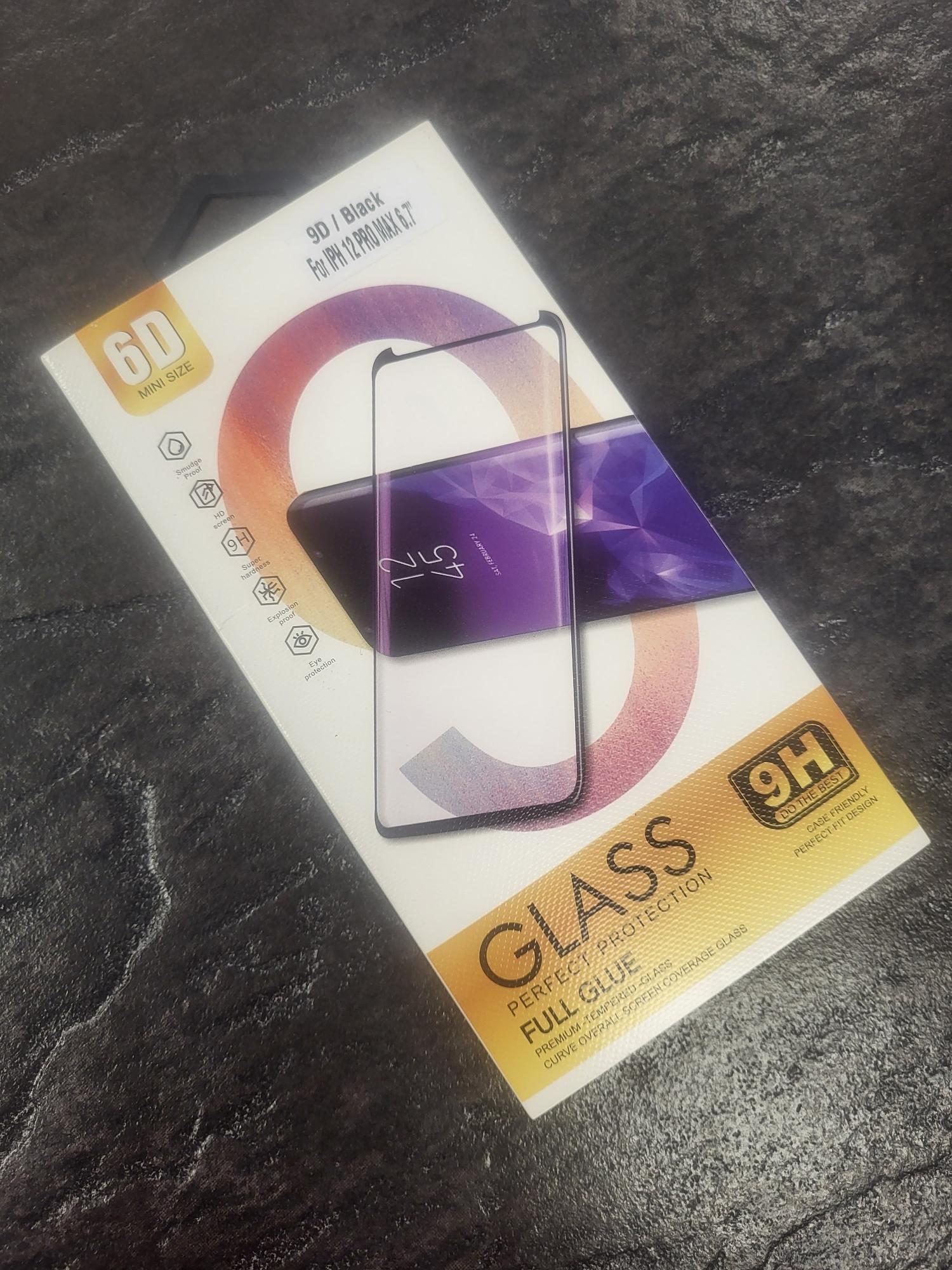 Tootefoto - Kaitseklaas iPhone 12 PRO MAX 6D FULL GLUE