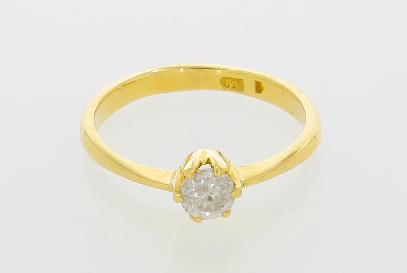 Tootefoto - Kuldsõrmus 750* Briljant