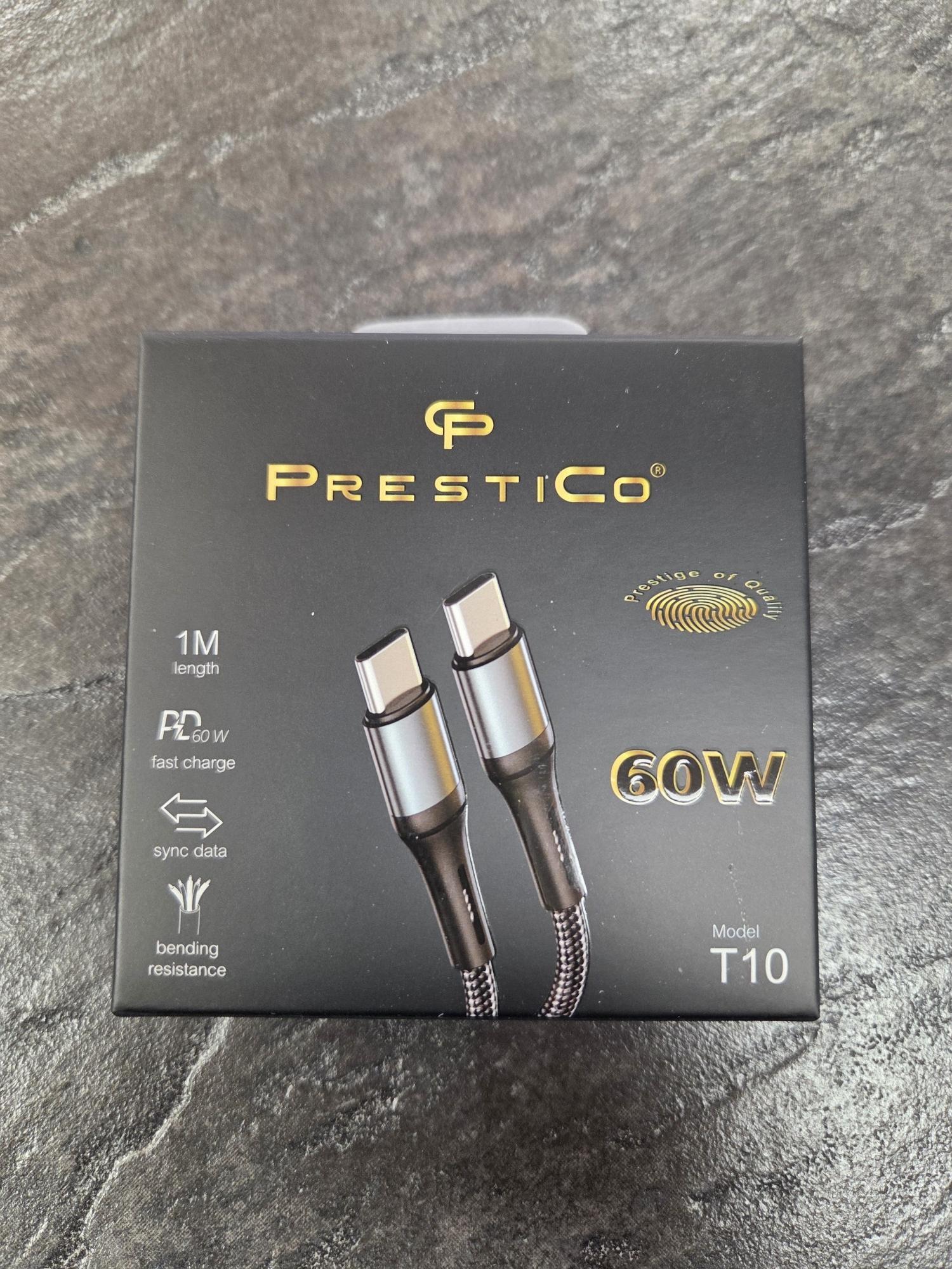 Tootefoto - Juhe PRESTICO T10USB- C-USB-C60W PD must