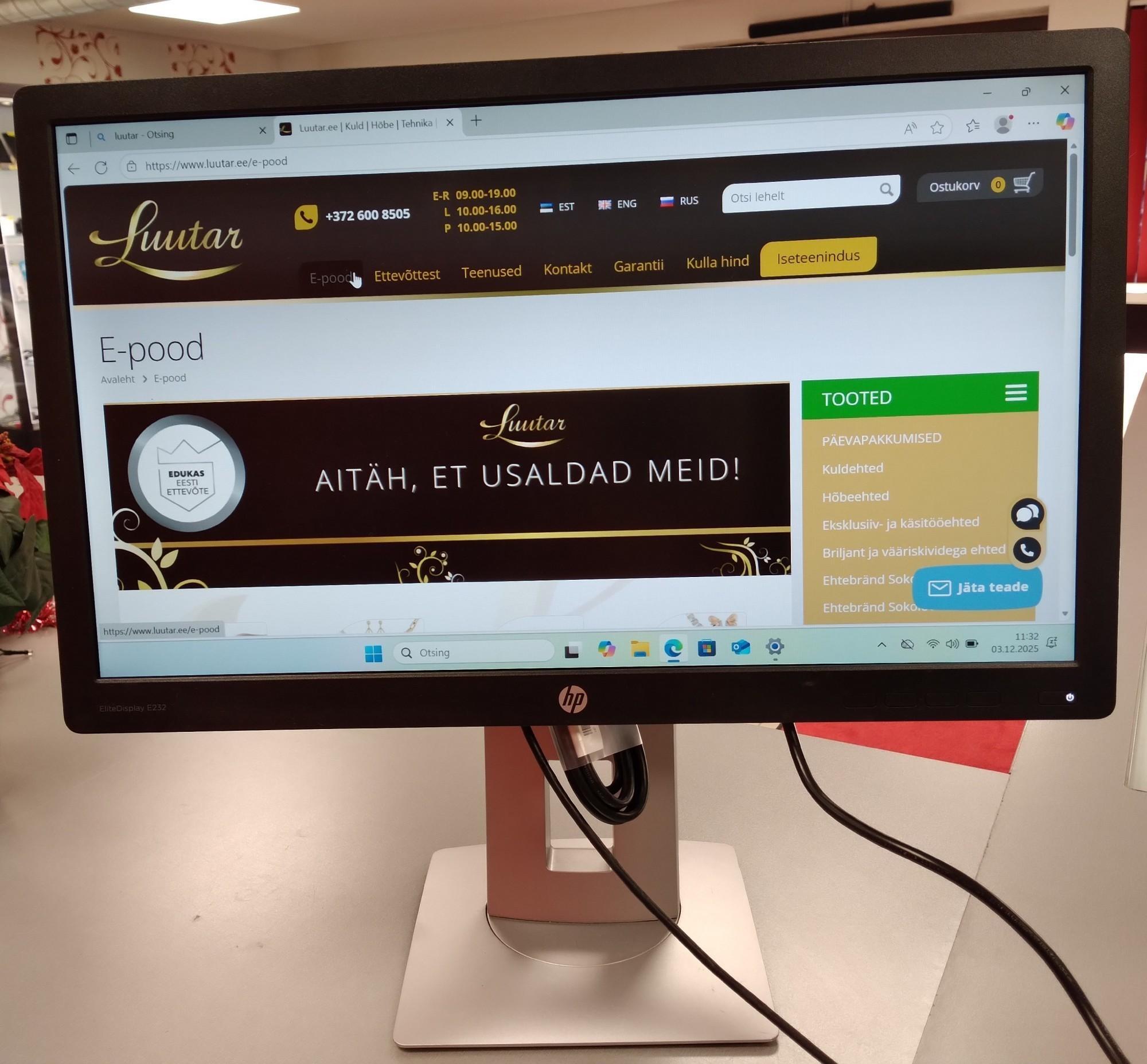 Tootefoto - Monitor HP E232