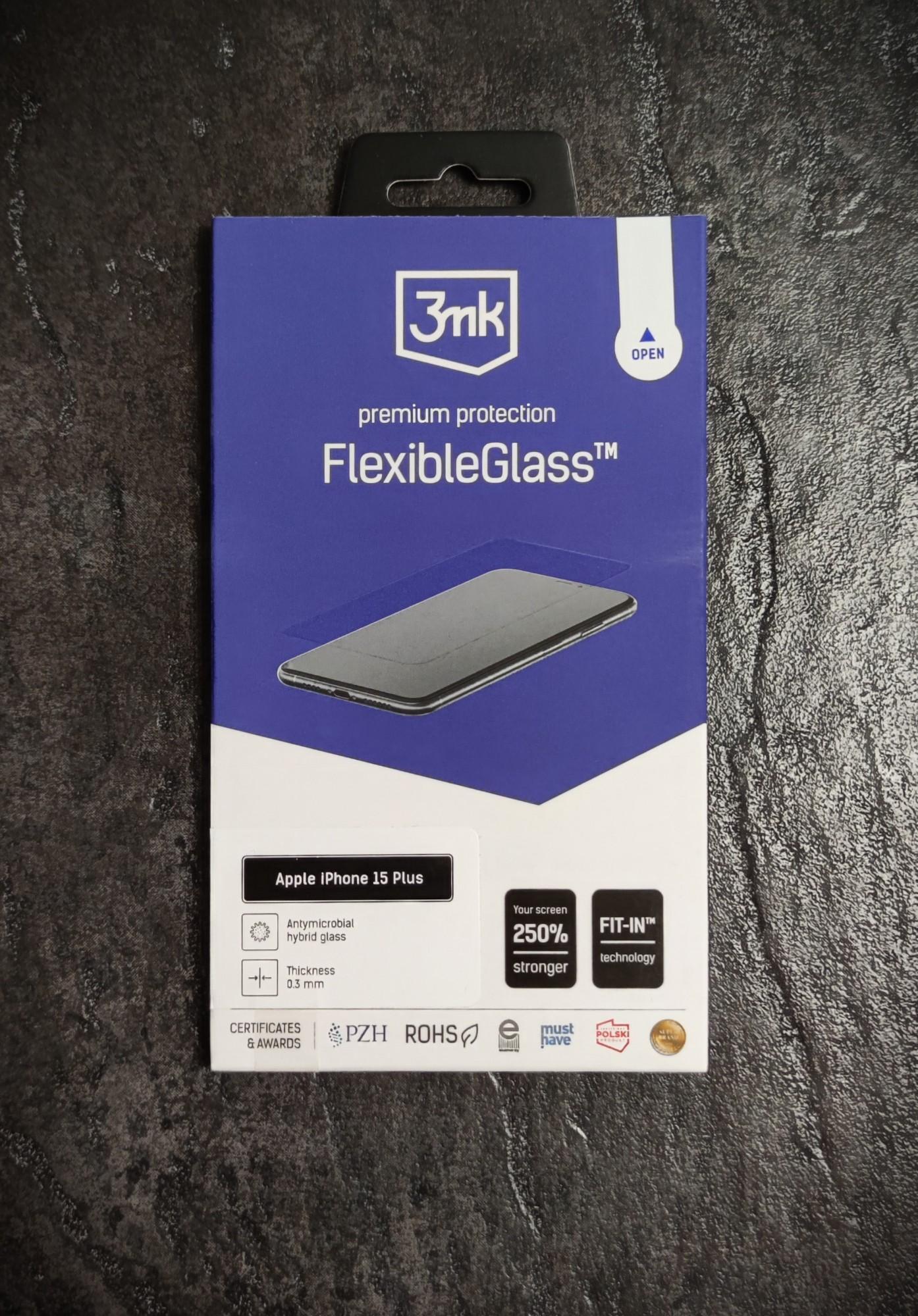 Tootefoto - Kaitseklaas 3MK FLEXIBLE IPhone 15 Plus