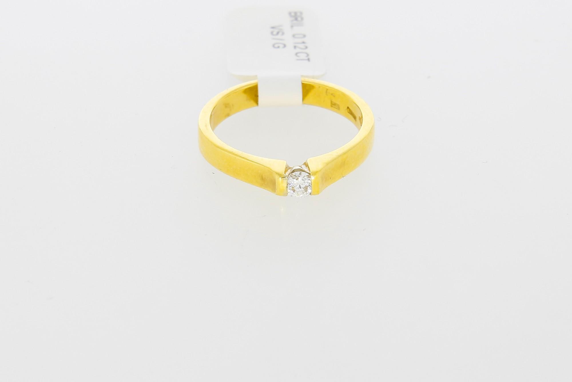 Tootefoto - Kuldsõrmus 750* Briljant