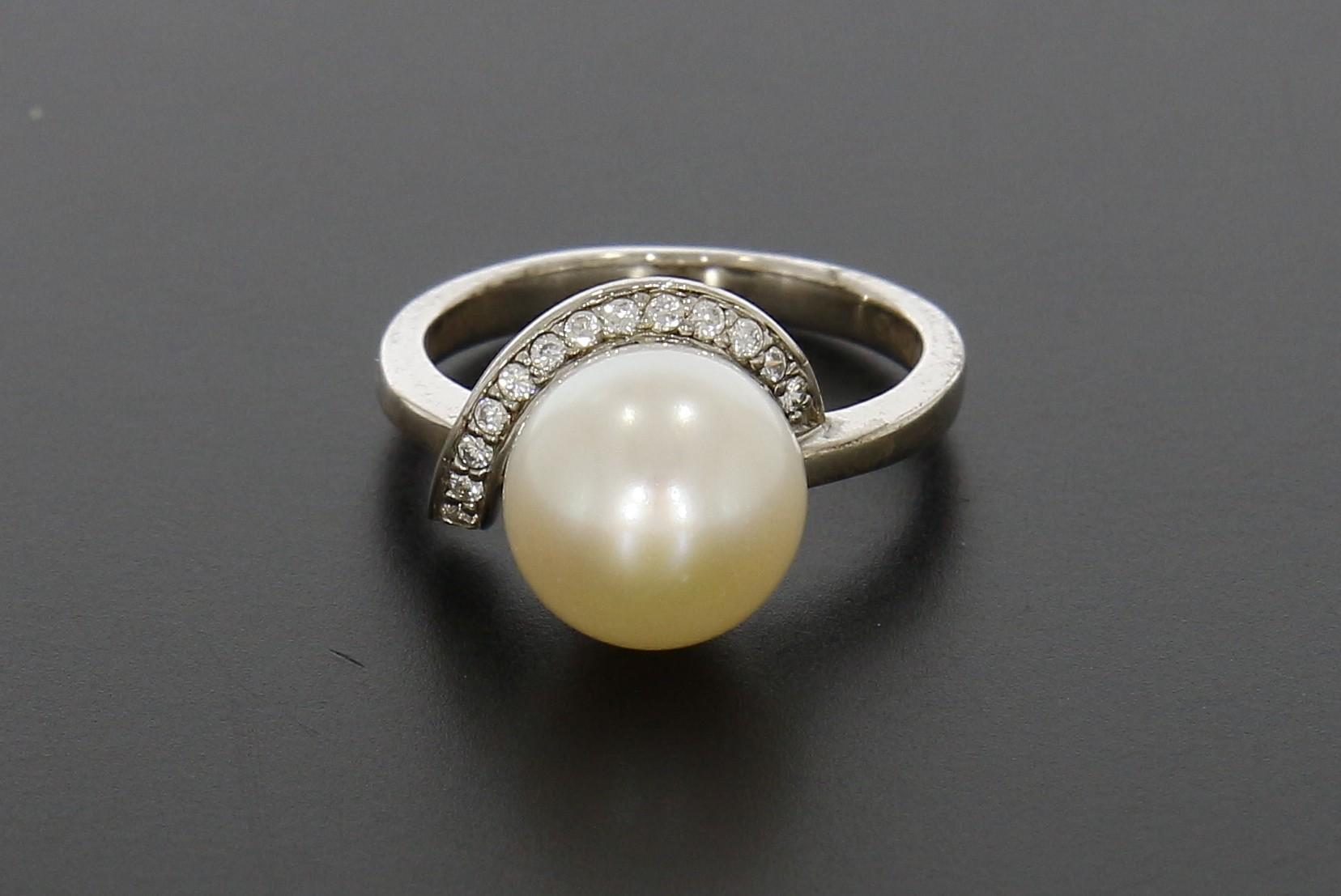 Tootefoto - Hõbesõrmus 925* Pärliga Gaura