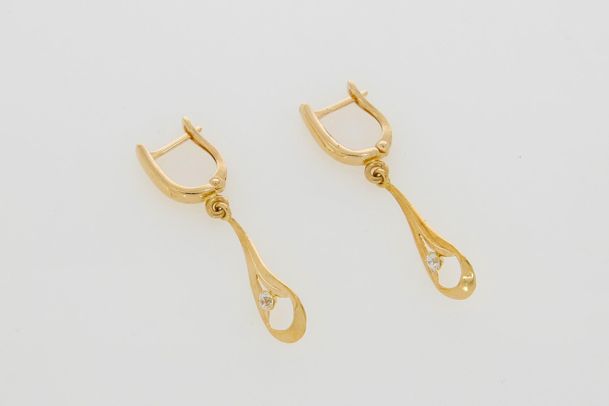 Tootefoto - Kuldkõrvarõngad 585*