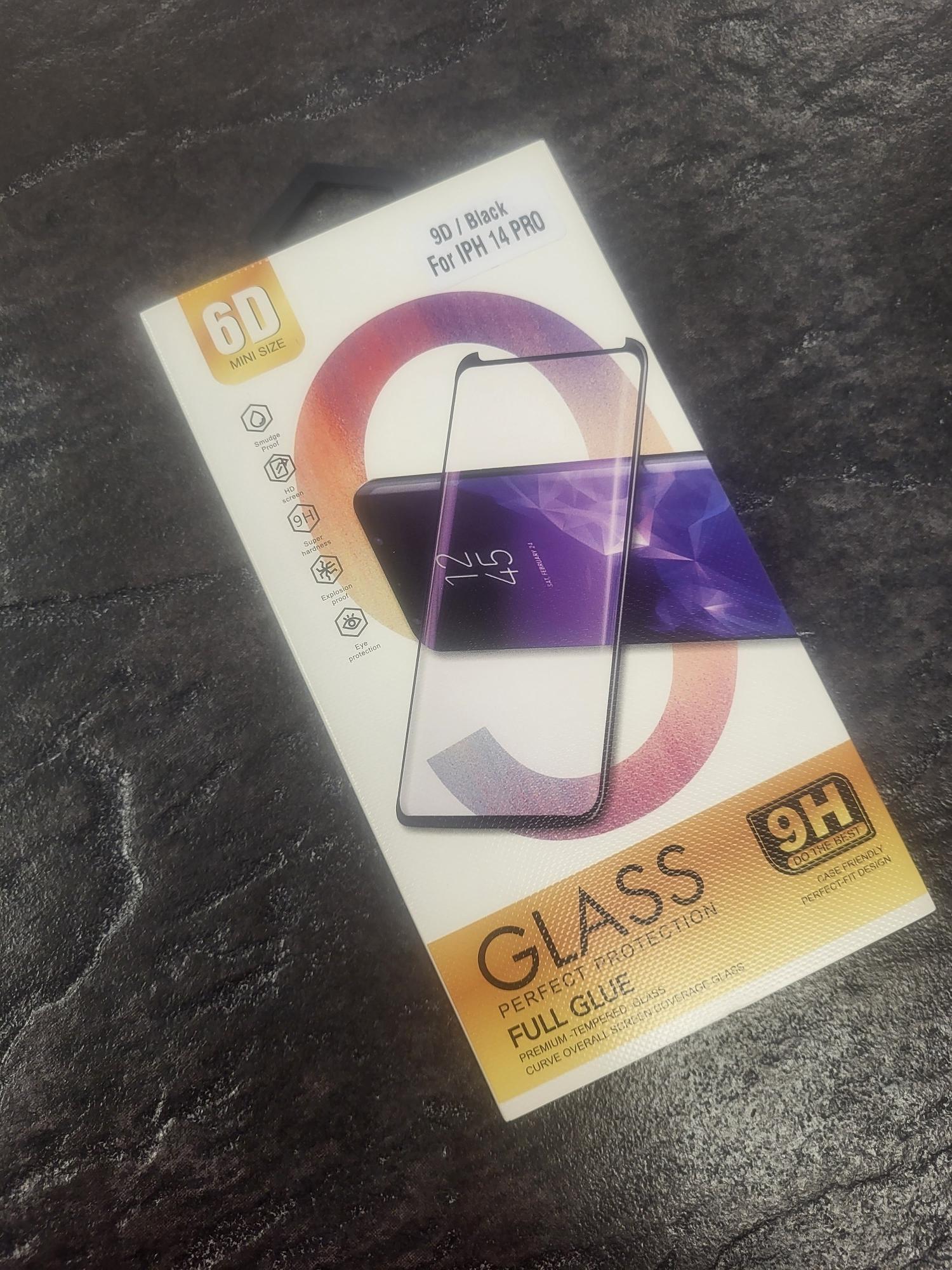 Tootefoto - Kaitseklaas iPhone 14 PRO 6D FULL GLUE