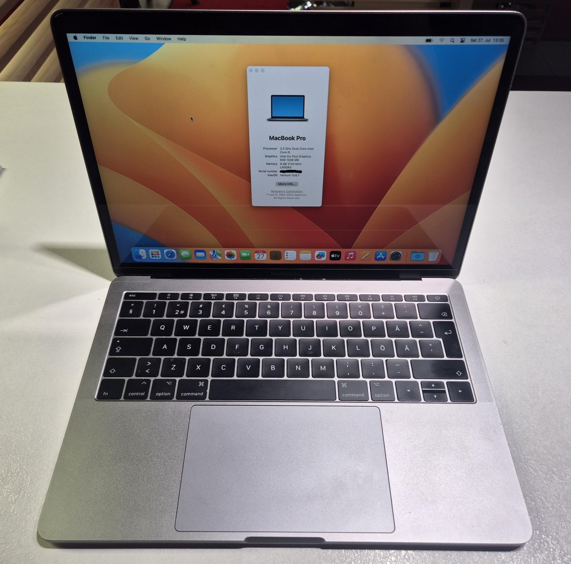 Tootefoto - Sülearvuti Apple MacBook Pro 13" 2017