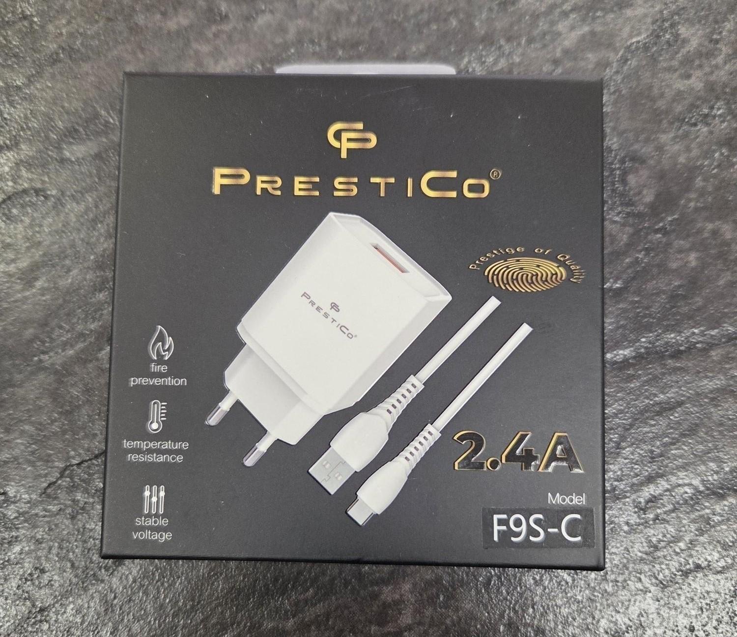 Tootefoto - Laadija PRESTICO F9S 1xUSB + Juhe USB-C 2