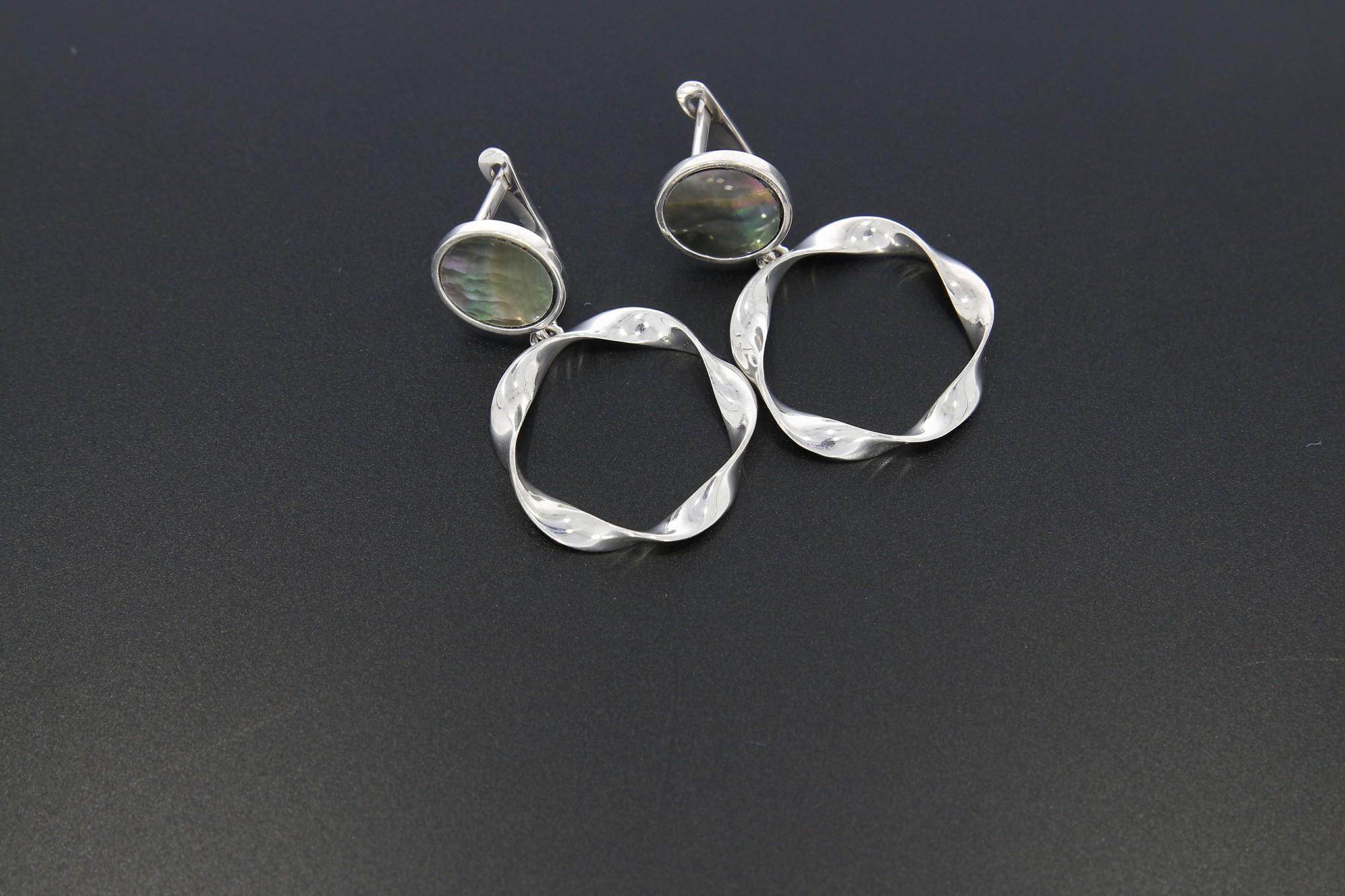 Tootefoto - Hõbekõrvarõngad 925* Tsirkoonid IMPERIAL