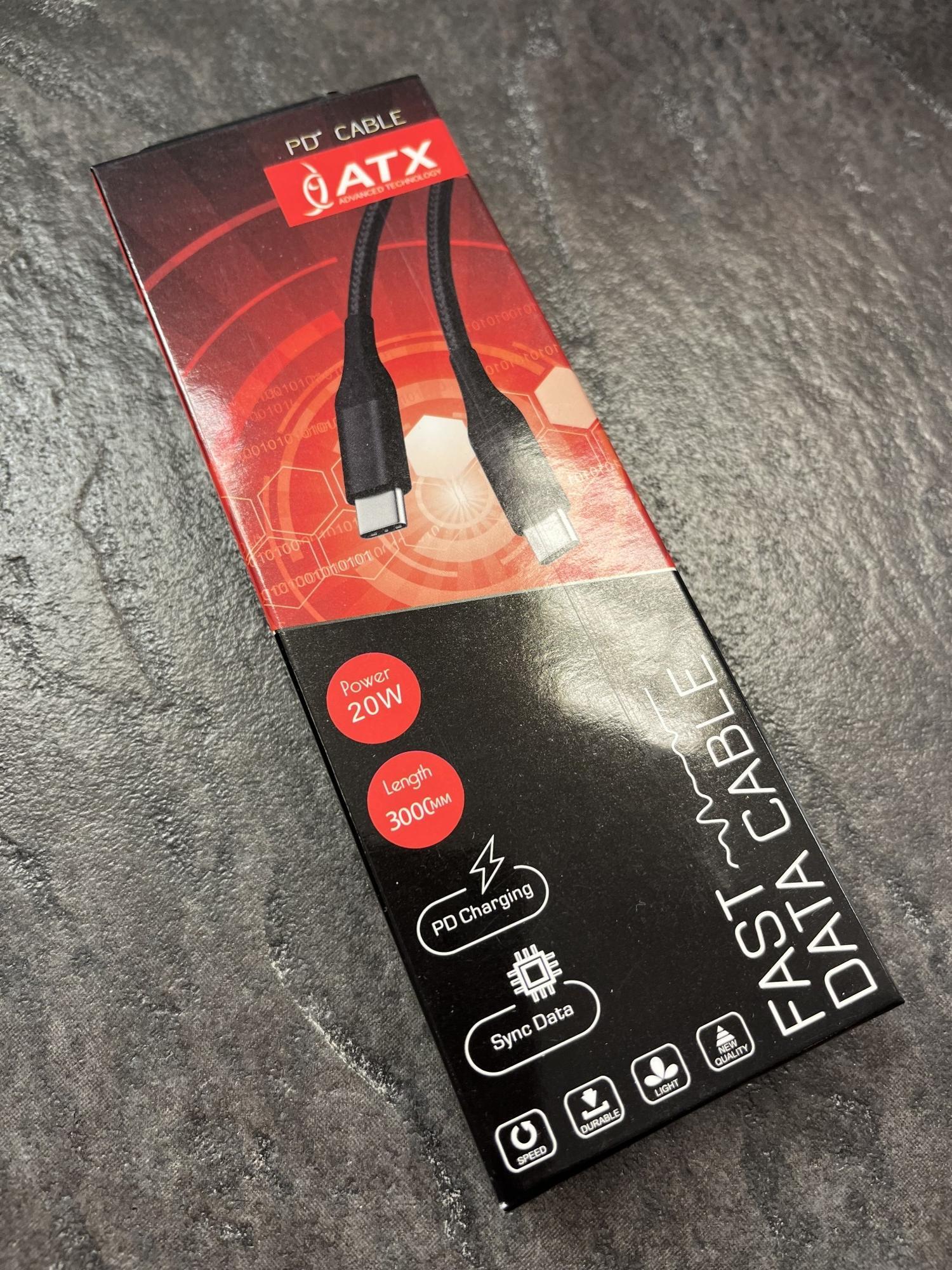 Tootefoto - Juhe ATX USB Type-C → USB Type-C 20W 3M