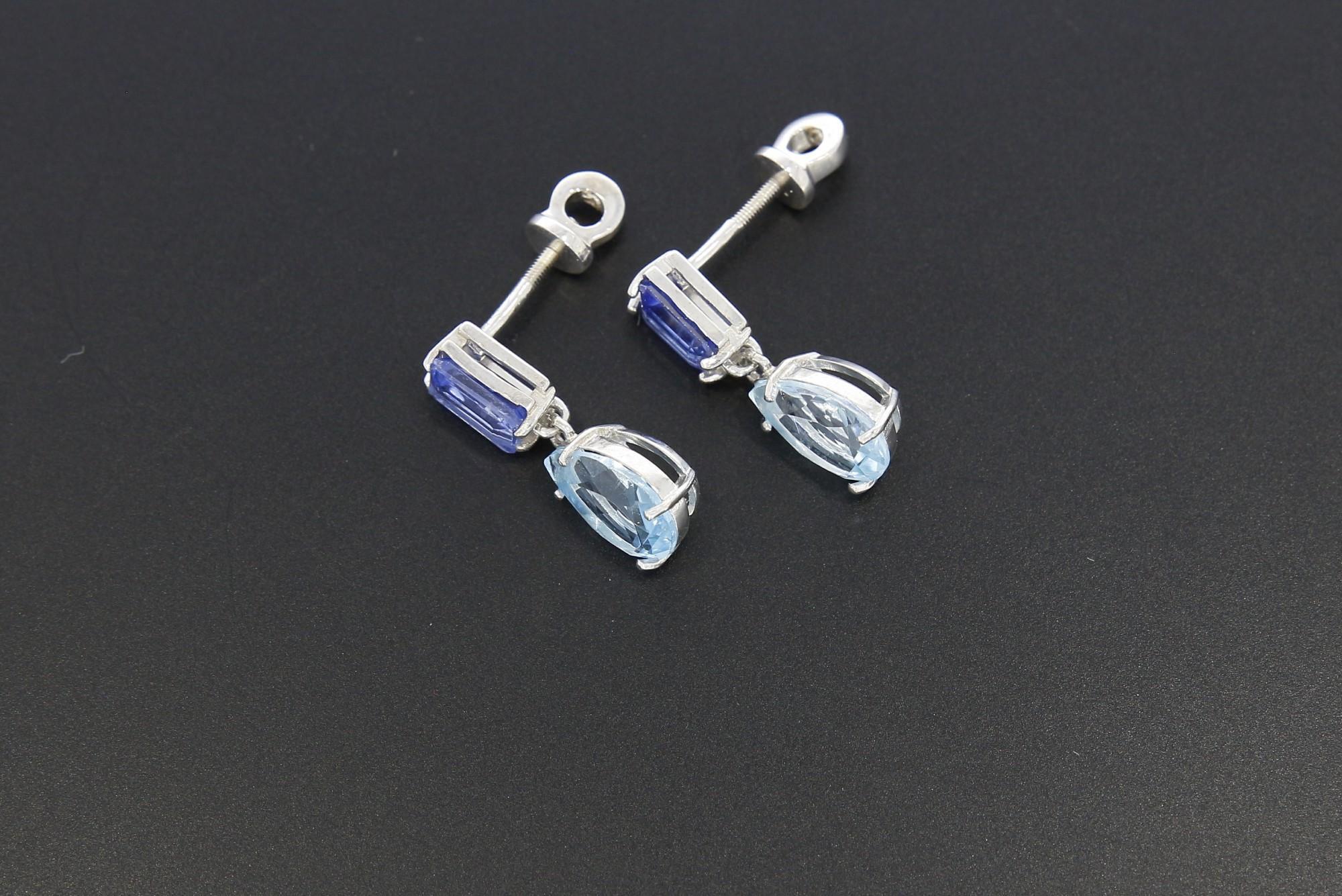 Tootefoto - Hõbekõrvarõngad 925* Topaasid+ Tsirkoonid! Deva Jewelr