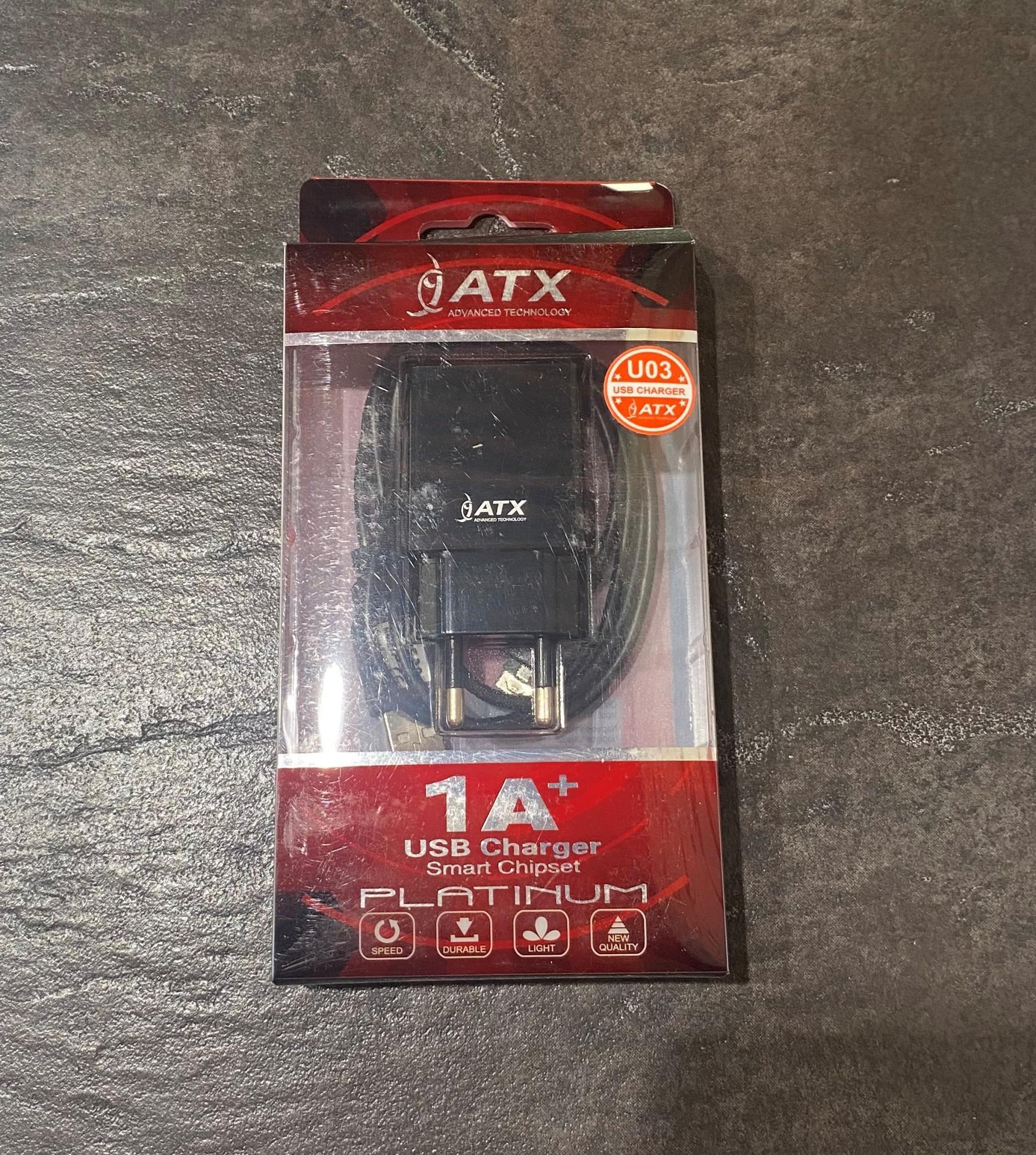 Tootefoto - Laadija ATX 1A + Juhe microUSB