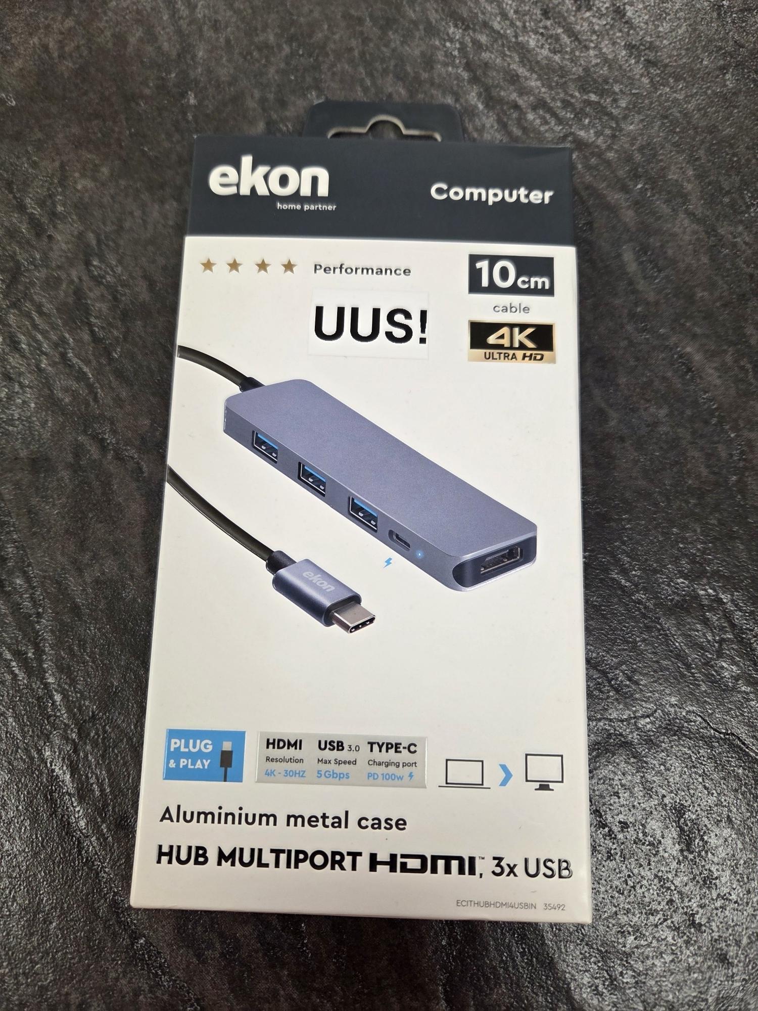Tootefoto - Multiport HUB Ekon HDMI 3X