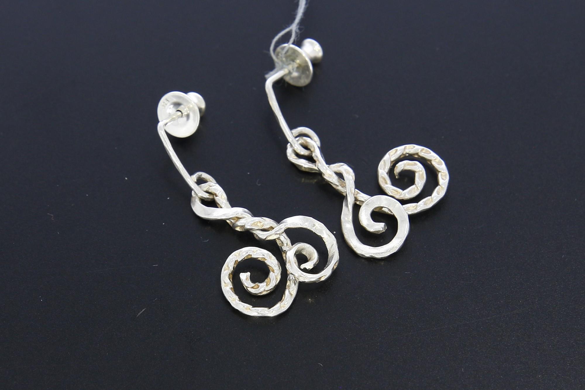Tootefoto - Hõbekõrvarõngad 925* Käsitöö! Vivian Schotowsky