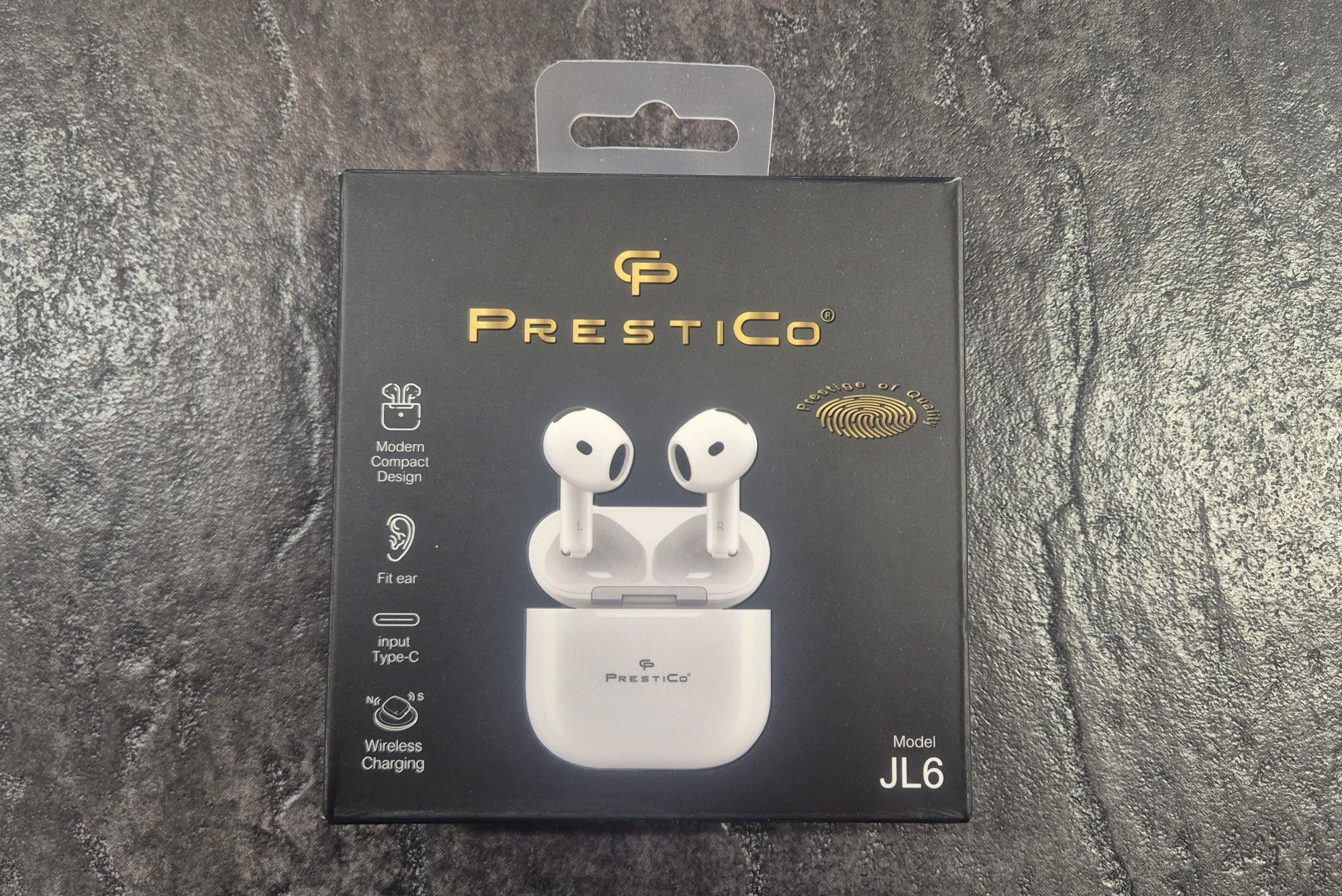 Tootefoto - Juhtmevaba kõrvaklapid PRESTICO JL6 AIR BLUE PRO X6 valge