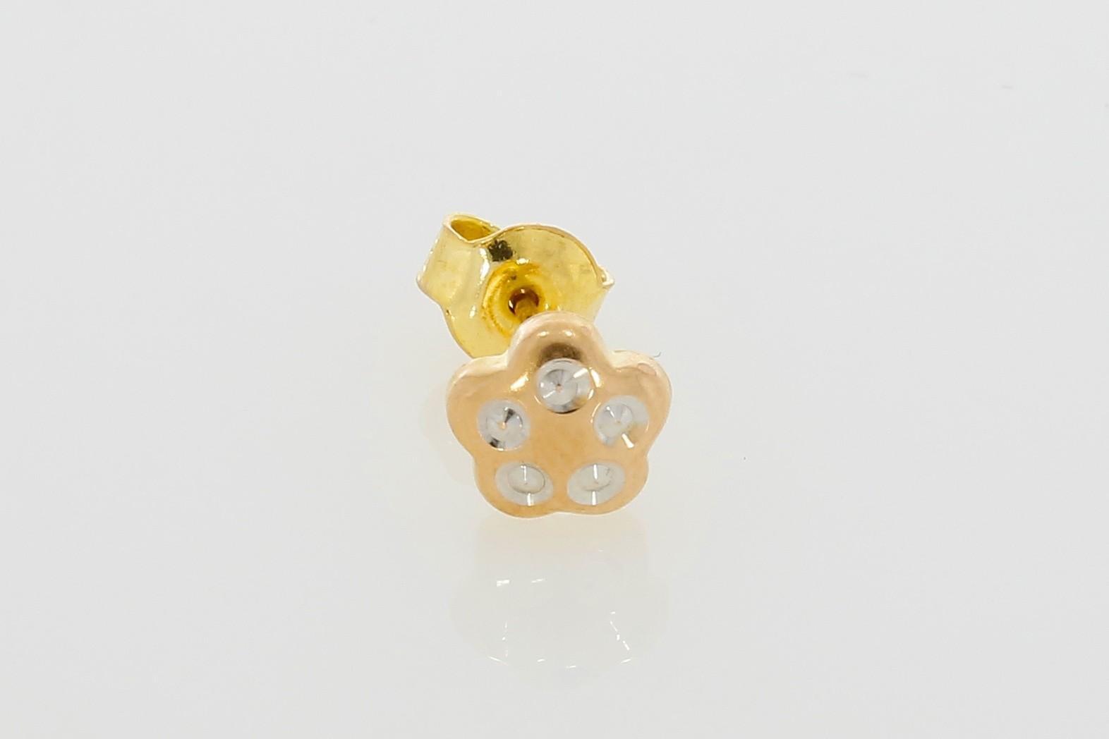 Tootefoto - Üksik kuldkõrvarõngas 585*