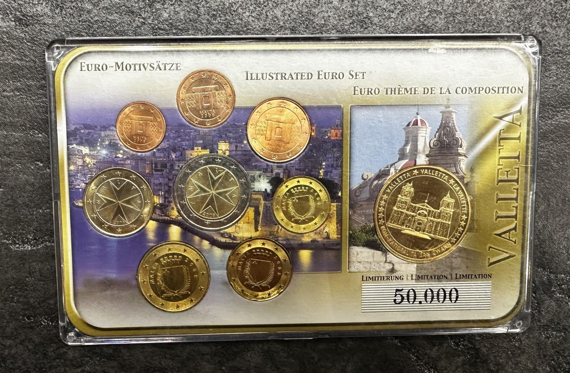 Tootefoto - Euromündi komplekt Malta 2008
