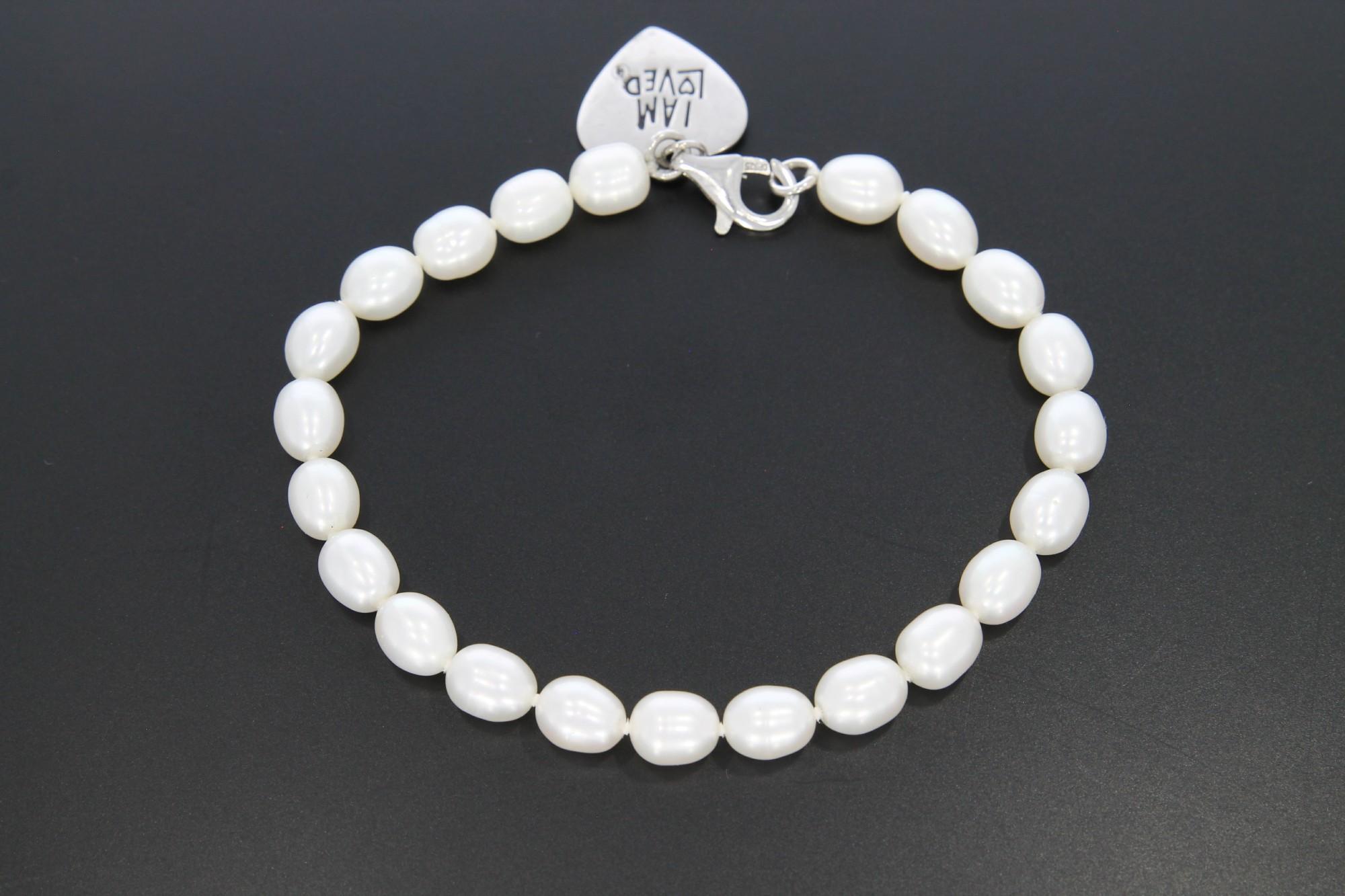 Tootefoto - Käekett pärlite ja hõbedaga 925*