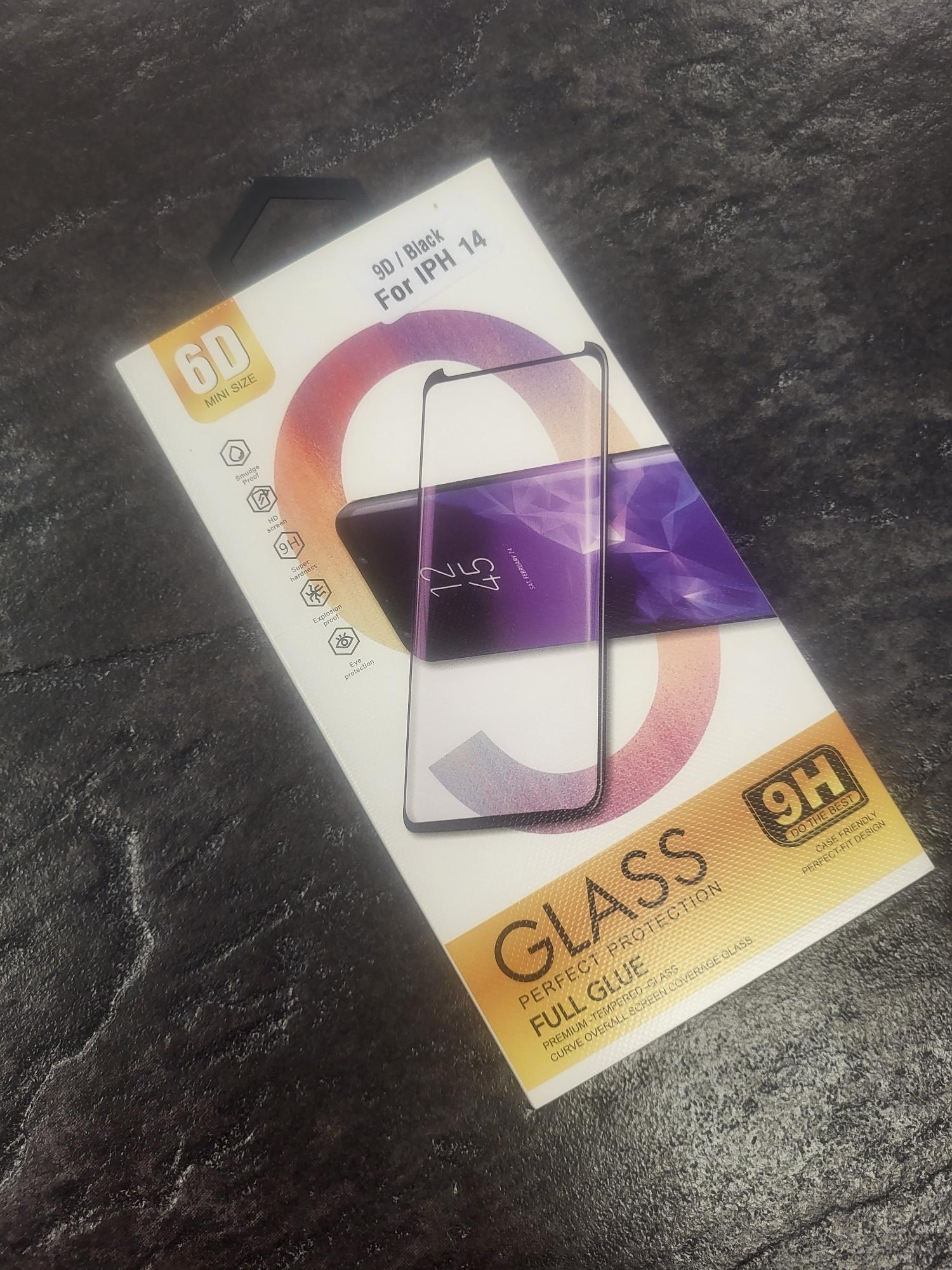 Tootefoto - Kaitseklaas iPhone 14 6D FULL GLUE