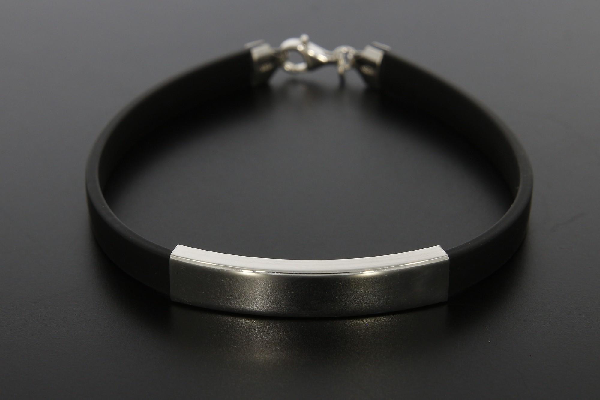 Tootefoto - Hõbedetailidega käevõru 925*