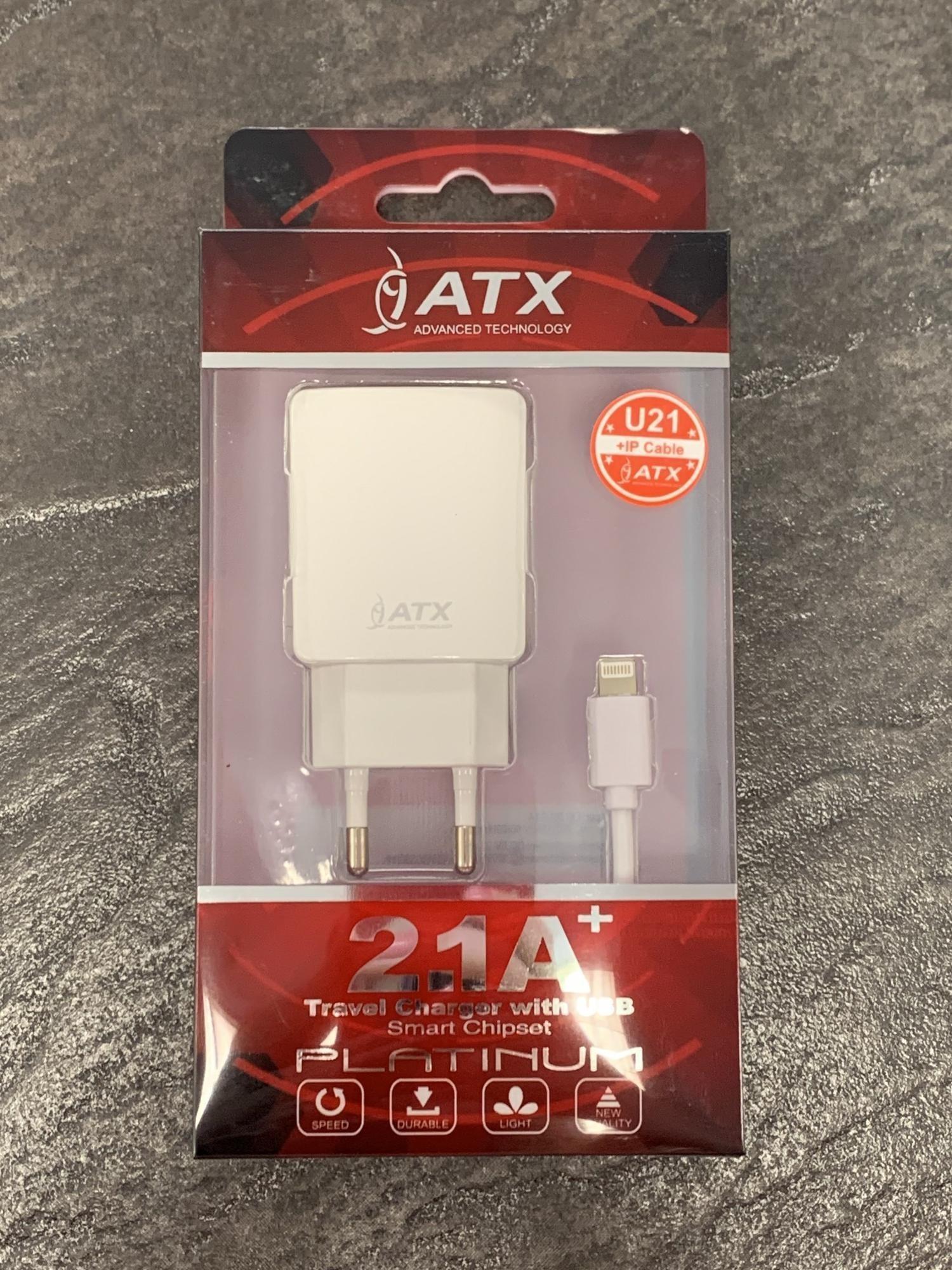 Tootefoto - Laadija ATX U21 5V/2,1A+ Juhe Lightning